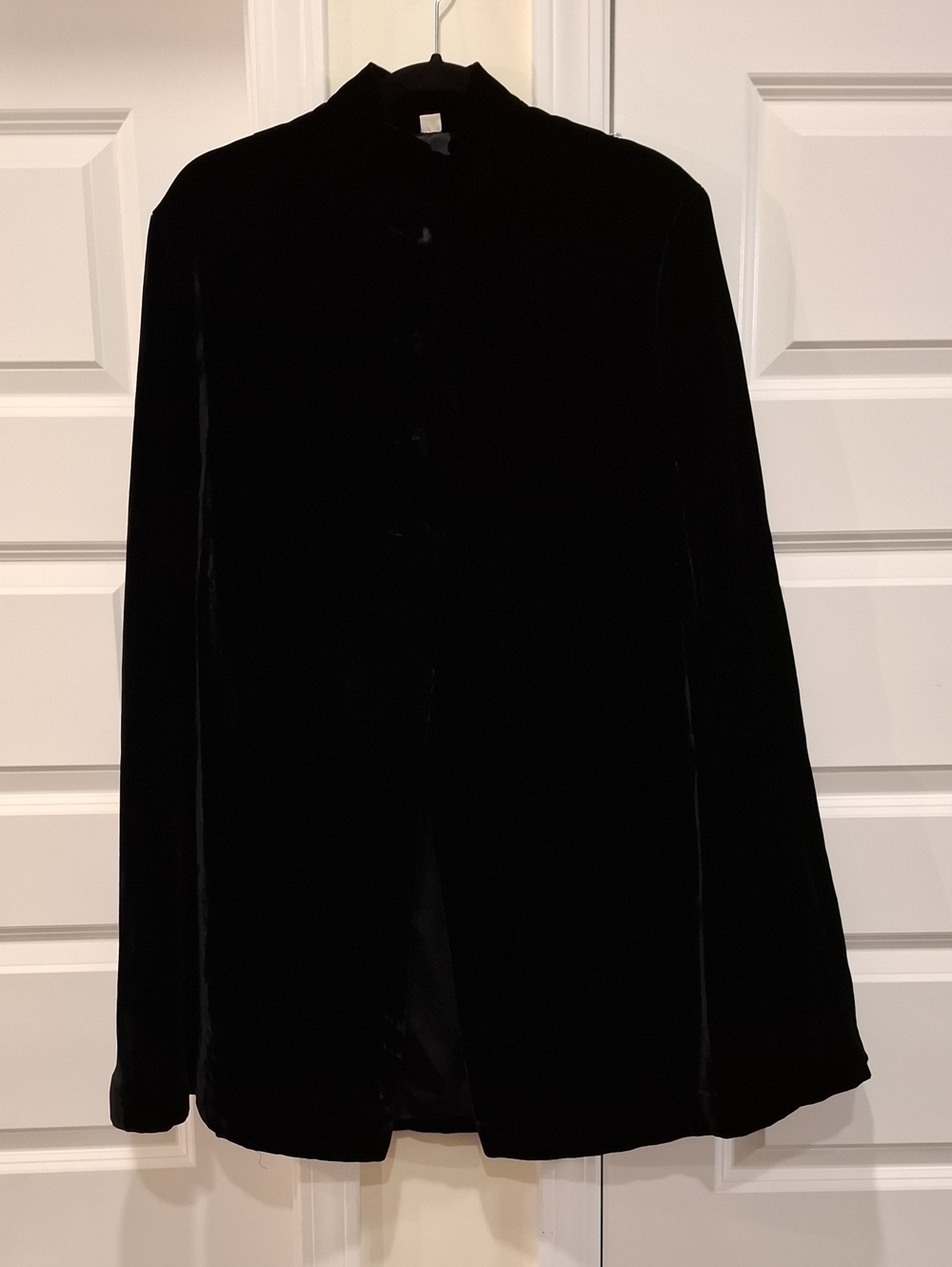 Black Velvet 4 Button Cape One Size